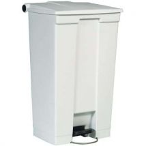 Rubbermaid - Cubo de basura con pedal step-on - capacidad 87 l - blanco