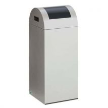 Var - Papelera ignífuga - 60 l - plata trampilla antracita