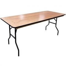 Furnitrade - Mesa plegable de madera - 183 x 76 cm - furnitrade