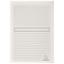 Exacompta - Lote de 100 fundas con ventana super 160g/m2 22x31 cm - surtidas