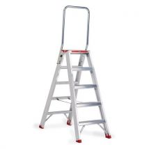 Altrex - Escabel profesional de doble acceso sierra - 5 peldaños