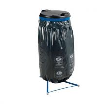 Var - Soporte de bolsa fija azul tapa de plástico negra