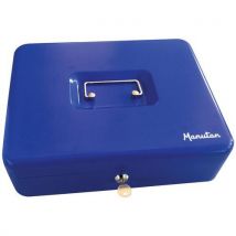 Manutan Expert - Caja para monedas con monedero azul (con llave)