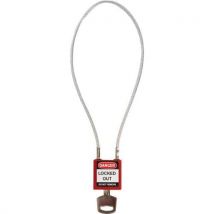 Brady - Candado de seguridad compacto de 40 cm (rojo) - variado