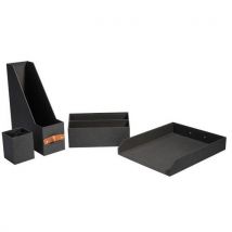 Sign - Conjunto de 4 accesorios de escritorio reborn negros - sign