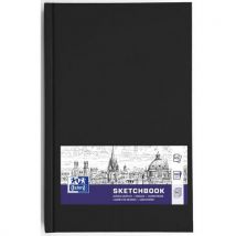 Oxford - Cuaderno bocetos sketchbook oxford art a5 192 p 100 g negro