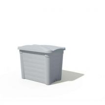 EMP - Caja de almacenamiento con tapa - 585 l - gris