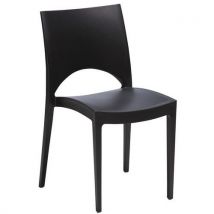 Flexfurn - Silla june de polipropileno coqcol.:asiento negro. L:48 cm