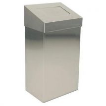 Vepabins - Cubo de basura inoxidable con tapa tapa basculante