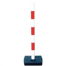Novap - Poste rojo/blanco con base