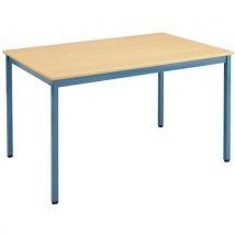Mesa rectangular polivalente patacol: azul/g pltfcol: haya - Manutan