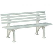 Banco de plástico blanco 1500x740x530 mm - Manutan
