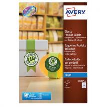 Avery - Etiquetas redondas iny. Tinta blanco brillante ø 60 mm