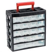 Viso - Taquilla de plástico con 15 cajones 27 cajas con portaetiquetas