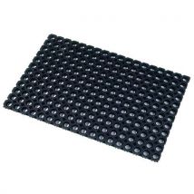 Floortex - Alfombra rejilla negra 100 x 150 cm