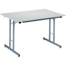 Mesa plegable 120x80 cm gris patas gris e - Manutan