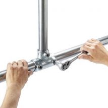 Mottez - Tubo de zinc de 2 m - conectores diámetro 42 sendzimir