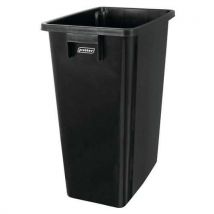 Probbax - Colector de recogida selectiva sin tapa negro - 60 l