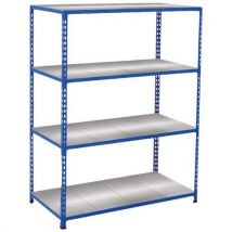 Manutan Expert - Estantería rapid 2 1980x1220x455 4 baldas metal azul