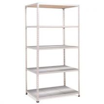 Manutan - Estantería rapid 2 5 baldas metal 1980x915x610 galvanizado