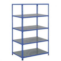 Manutan Expert - Estantería rapid 2 5 baldas metal 1980x915x455 azul