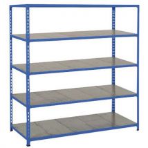 Manutan Expert - Estantería rapid 2 5 baldas metal 1980x1220x610 azul