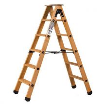 Centaure - Escabel de doble acceso madera 2x5 peldaños - balda