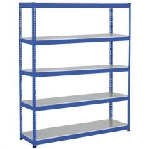 Manutan Expert - Estantería manutan rapid 1 2440x2440x610 5 baldas metal azul