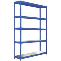 Manutan - Estantería rapid 1 5 baldas metal 1980x1525x915 azul