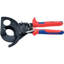 Knipex - Cortacables con trinquete 280 mm - cu/al ø52 mm/380 mm² - rev. Bimaterial