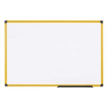 Bi-Office - Tablón magnético blanco maya ind. amarillo 60 x 45 cm
