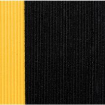 Notrax - Ml alfombra dynashield con estrías en negro o en amarillo - 60 cm
