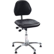 Silla Taller Comfort Baja Patines Negro - Poliuretano - 110 kg - Ergonómica - Global Professional Seating