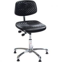 Global Professional Seating - Silla de taller prestige - baja - patines - negro