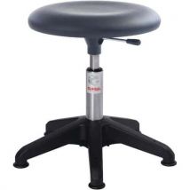 Global Professional Seating - Taburete beta octopus-polipiel-bajo-patines-negro