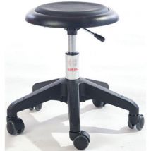 Global Professional Seating - Taburete micro octopus-polipiel-bajo-negro