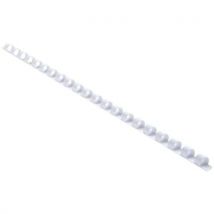 Exacompta - Peines de encuadernación de plástico de 8 mm a4 - blanco