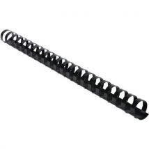 Exacompta - Peines de encuadernación de plástico de 20 mm a4 - negro