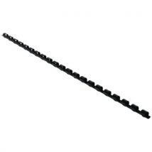 Exacompta - Peines de encuadernación de plástico de 6 mm a4 - negro