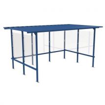 Abri Plus - Marquesina fumadores beaufortain 405x244 m azul genciana