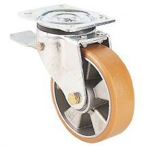 Blickle - Rueda piv. Banda rod. Poliuretano d=80 mm c=180 kg con freno