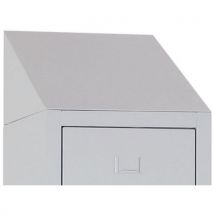 Manutan - Cubierta inclinada para vestuario l900 gris