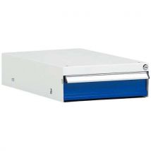 Ateliers system - Cajón individual (1x100) gris/azul