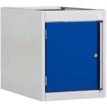 Ateliers system - Cajonera al=400mm gris/azul 1 puerta