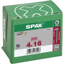 Spax - Tornillo universal de cabeza redonda t-star plus wirox 4x16