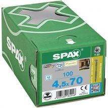 Spax - 100 tornillos para fijación en frontal t-star plus ø 45x70