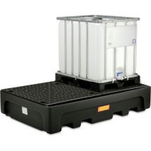 Cemo - Cubeta colectora para 2 ibc con rejilla de pe - 1100 l