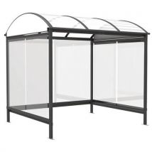 Abri Plus - Marquesina fumadores combrailles 26x225 cristal gris antr.