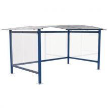 Abri Plus - Marquesina ciclos viadene acero simple azul genciana