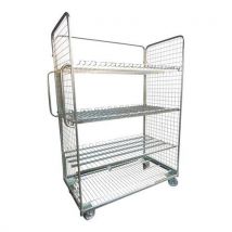 Italiana Contenitori - Roll-contenedor 400 kg con 2 adrales - 1290 x 670 x 1830 mm